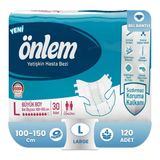 Önlem Belbantlı Hasta Bezi L-Large Beden 120 Adet