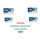 ÖNLEM - Belbantlı Hasta Bezi Large Beden 120'li