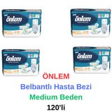 ÖNLEM - Belbantlı Hasta Bezi Medium Beden 120'li