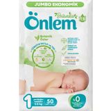 Önlem Botanika No:1 Yenidoğan 50 Adet Bebek Bezi