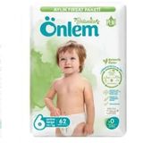 Önlem Botanika No:6 XLarge 124 Adet Bebek Bezi