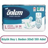 Önlem Hasta Bezi L Beden 30X5 150 Adet - Beyaz