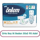 Önlem Hasta Bezi M Beden 30X3 90 Adet - Beyaz