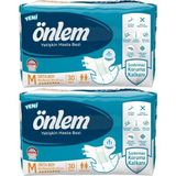 Önlem Medium Orta Beden Bel Bantlı Hasta Bezi Tekstil Yüzey 60 Adet Sızdırmaz Koruma