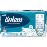 Önlem XL Beden Yetişkin Hasta Bezi 30 Adet Islaklık Göstergesi ve Sızdırmayan Bariyerler