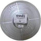 Onli 2+1 Pe 1x0,50 Mini Coax 2X0,50MM 100 Metre Dış Ortam Cca Kamera Kablosu