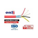 Onli 2x2x0,80mm J-Y(st)Y...Lg CCA 100 metre Yangın Alarm Kablosu