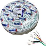 Onli Dt8 Alarm Diafon Kablosu 0.22MM 8canlı 250METRE - Beyaz