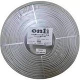 Onli On-5002 2+1 Pe 1X0,50 Mini Coax 2X0,50Mm 100 Metre Dış Ortam Cca Kamera Kablosu
