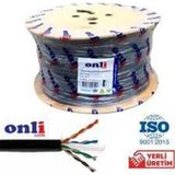 Onli On-6006 U-Utp 23 Awg Cca-Pe Outdoor 305 Metre Cat6 Kablo