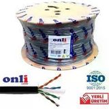Onli On-6006 U-Utp 23 Awg Cca-Pe Outdoor 500 Metre Cat6 Kablo (Kdo)