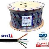 Onli U-Utp 24 Awg Cca-Eco Cca-Pe 305 Metre Cat6 Dış Ortam Kablo