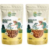 Online Çiftçi Çiğ Giresun Fındık 1kg + Çiğ Yerli Badem 1kg - 1 kg