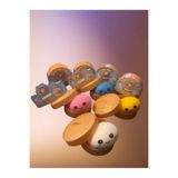 Online Dumpling Squishy Sürpriz Renkli Çin Mantısı Büyük Boy XL - Rainbow Mystery Squishy Bun - Viral Figür ( MOR )