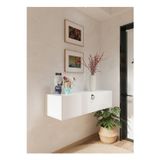 Online Fırsat mutlu ol mutlu kal Resital Dresuar Beyaz - Modern Duvara Monte Antre Mobilyası
