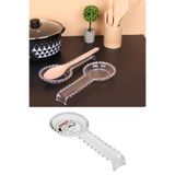 Online Kapında Kristal Boncuklu Lüks Plastik Kirli Kaşıklık Altlığı Kepçe Ve Kaşık Altı Kaşık Nihalesi 28CM beyaz