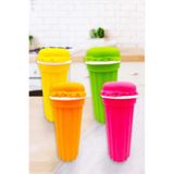 Online Kapında Lüks Vakumlu Büyük Boy Neon Makaron Erzak Kutusu Eşya Saklama Kabı 4 Adet 0,900 ml - Renkli