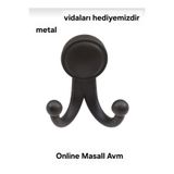 Online Masall AVM Boncuk askı pormanto metal vestiyer elbise dolabı askısı vidaları hediyemizdir