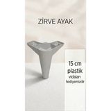 Online Masall AVM Zirve Ayak Beyaz Plastik 15cm Mobilya Koltuk Baza Masa Dolap Ayağı Ayakları