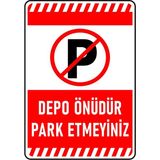 online shopping dsg store Depo Önüdür Park Etmeyiniz Uyarı Kendinden Yapışkanlı Folyo A4