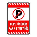 online shopping dsg store Depo Önüdür Park Etmeyiniz Uyarı Levhası Kendinden Yapışkanlı Folyo A4