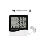 online shopping dsg store Problu Dijital Mutfak Ortam Nem Ölçer ve Saat Gıda Termometresi Büyük LCD Ekran ile - Tek Ebat