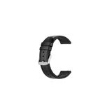 onlinekordon 22mm Fosil Fs4657 Siyah Renk Hakiki Deri Silikon Kaplama Saat Kordonu Kayışı 46mm