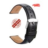 onlinekordon 22mm Saat Uyumlu Düz Siyah Klasik Model Deri Saat Kordonu Kayışı 46mm Akıllı Pimli
