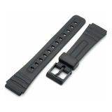 onlinekordon Casio F-91W F-105W Plastik Erkek Saat Kordonu - 19 mm - Siyah