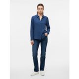 ONLLEONI LS SEERSUCKER SHIRT WVN Kadın Blue Gömlek - 15367291
