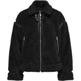 Onlmıchelle Peluş Ceket 15326006 - Siyah - XL