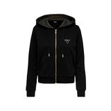 Onlnoomi L/S Hood Glitter Kadın SweatShirt - 15281534 Siyah XS