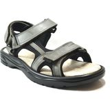 Onlo Ayakkabı DK.391-2 Hakiki Deri Cırtlı Anatomik Erkek Spor Sandalet - Gri