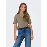 Onlonly S/s Tee Jrs Noos Kadın Gray T-Shirt - 15270390 - Gri