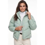 Onloox Su Yeşili Polyester Kumaş Dik Yaka Regular Kalıp Su Itici Özellikli Şişme Mont - XL