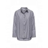 Onloregon Lyrına L/S Shırt Wvn Kadın Mavi Gömlek - 15377119
