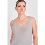 Onlshına Sl Glıtter Top Knt Kadın Gri Bluz - 15322379