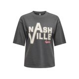 ONLSONYA S/S USA TOP BOX JRS Kadın Mavi T-Shirt - 15332658 S Mavi Mavi