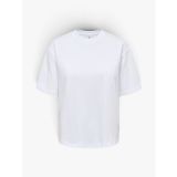 ONLSUPERIOR SS ONECK LOOSETOP JRS NOOS Kadın Beyaz T-Shirt - 15377604