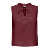 Onlswar S/L Frıll Top Wvn Kadın Kırmızı Bluz - 15378512