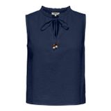 Onlswar S/L Frıll Top Wvn Kadın Mavi Bluz - 15378512