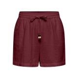 Onlswar Thyra Pull Up Shorts Wvn Kadın Kırmızı Şort - 15378514