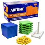 Onluk Taban Blokları, Renkli Bloklar Matematik Materyali, Birlik, Onluk, Yüzlük