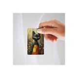Önlüklü Kedi temalı Kredi/banka Kartı Kaplama Sticker tekli