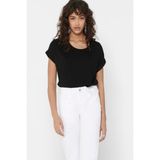 Only 15106662 Kadın Moster S/S O-Neck Top Noos Jrs T-Shirt Siyah