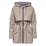 Only 15161241 Gri Feather Onlrace Short Raincoat Otw Kadın Günlük Ceket