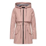 Only 15161241 Pembe Rose Smoke Onlrace Short Raincoat Otw Kadın Günlük Ceket