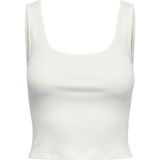 Only 15240303 Beyaz Crop Kadın T-shirt