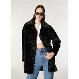 Only 15260048 Onlvıda Fur Shacket Black Kadın Mont - Siyah