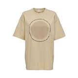 Only 15286655 Ekru Kadın T-shirt